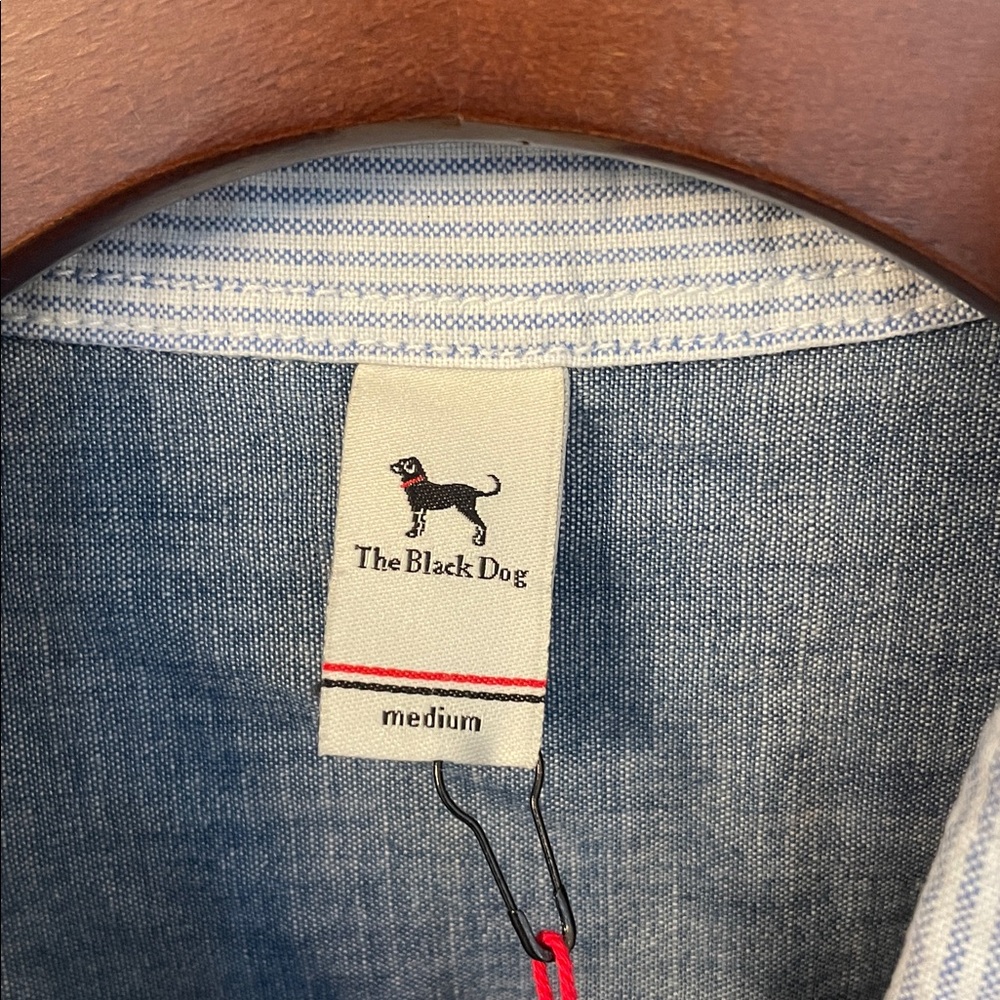 The Black Dog Celestial Chambray Button Down Shirt Classic Fit - Picture 9 of 15